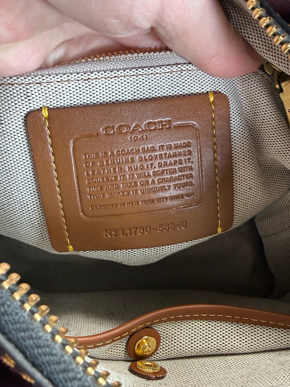 Coach 1941 Rogue Shoulder Bag 25 with Tea Rose Appliqué - Picture 7 of 15